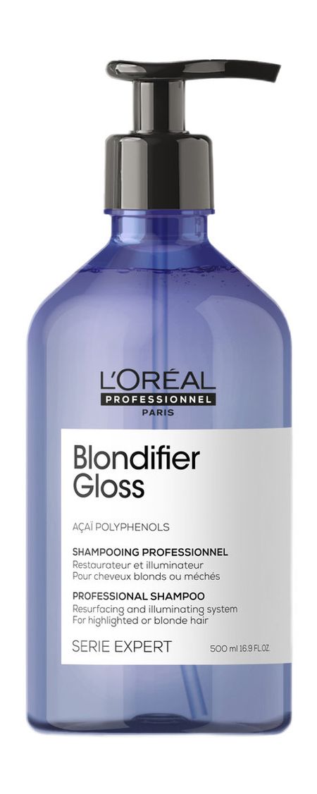 L'Oreal Professionnel Serie Expert Blondifier Gloss Shampoo крем краска стойкая для волос палетт 9 14 жемчужный светло русый защита от вымывания а 110 мл