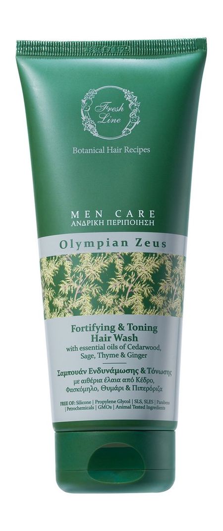 Fresh Line Men Care Olympian Zeus Fortifying and Toning Hair Wash экстракт трав наша мама ромашка череда тысячелистник д купания 500 мл