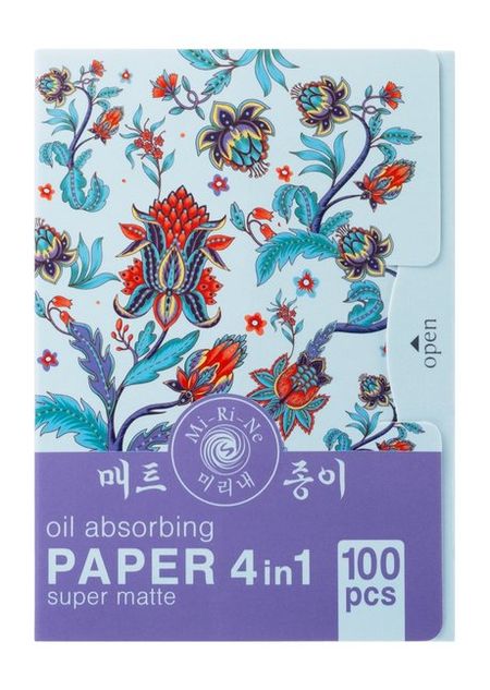 Mi-Ri-Ne Super Matte Oil Absorbing Paper 100 бумага mr paper для карточек с растениями и ами