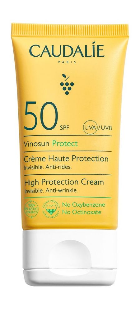 Caudalie Vinosun High Protection Cream SPF 50 экстракт виноградных косточек mrm 400 мг 100 шт капсулы