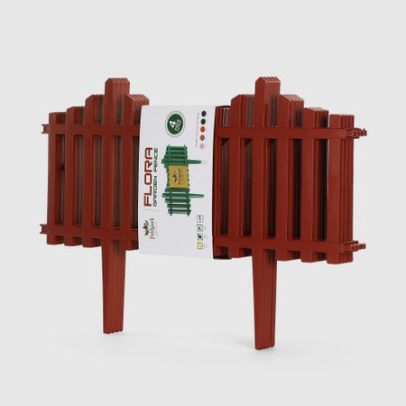 Заборчик садовый Polimod Flora 59х39см терракота