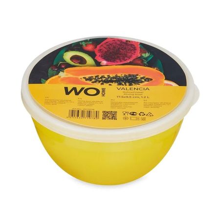 Миска с крышкой WO Home Valencia пластиковая желтая 1,2 л виктор александрович погадаев малазийская оппозиция в борьбе за независимость страны и социальный прогресс 1940 1970 е годы