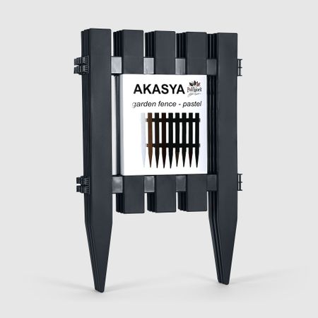 Заборчик садовый Polimod akasya антрацит 4шт