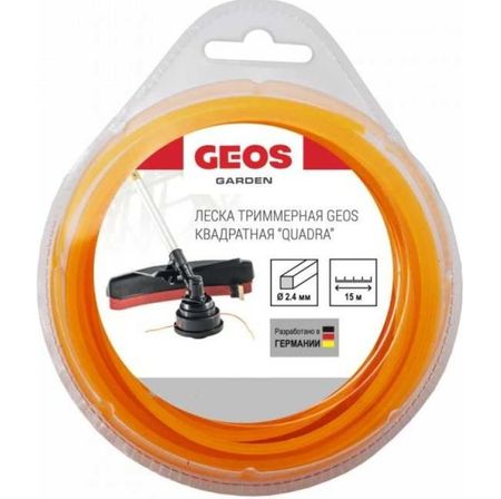 Леска квадратная Geos quadra 2.4мм 15м