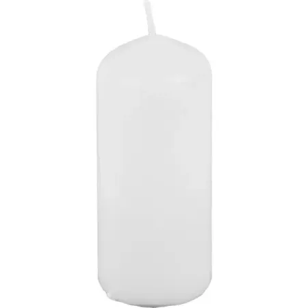 Свеча столбик белая 12 см свеча столбик home interiors голубой 7х10 см