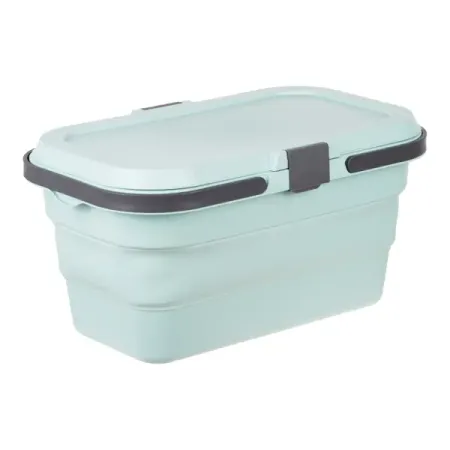 Корзина для пикника Флекс 28x47x10 см полипропилен морская волна коричневая плетёная корзина для пикника