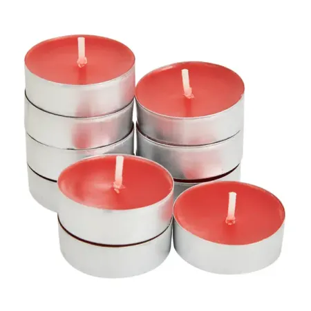 Набор чайных свечей ароматизированных Клюква красный 10 шт. алюминиевые чашки для чайных свечей abnp 150 шт