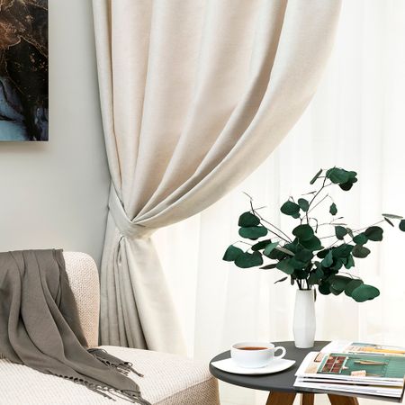 Штора рогожка экрю 180х260 см Legrand Левис (58126159)