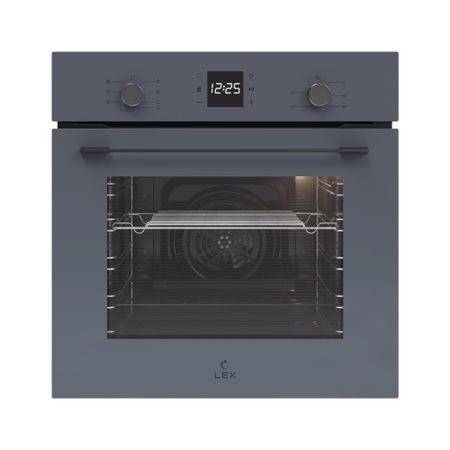 Духовой шкаф электрический встраиваемый Lex EDM 076 GR 595 мм серый (CHAO000405)