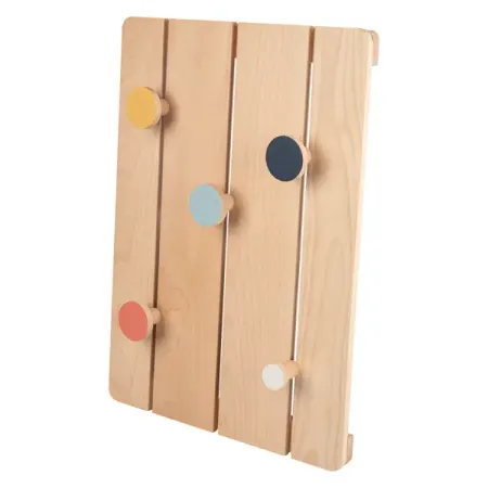 Вешалка настенная Koloro 5 крючков 60x34 см цвет натуральный