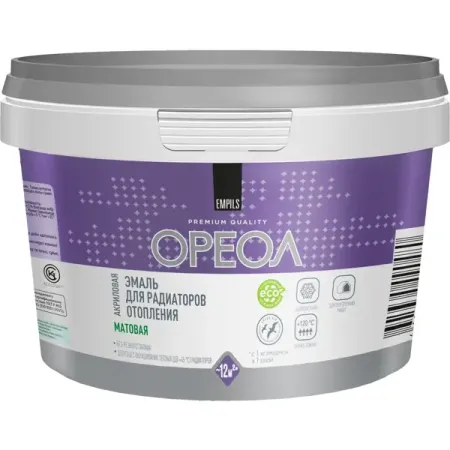 Эмаль для радиаторов Ореол матовая цвет белый 0.5 кг сьюзи ходж мировое искусство в 100 главных шедеврах работы которые важно знать и понимать