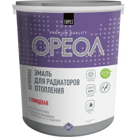 Эмаль для радиаторов Ореол глянцевая цвет белый 3 кг сьюзи ходж мировое искусство в 100 главных шедеврах работы которые важно знать и понимать