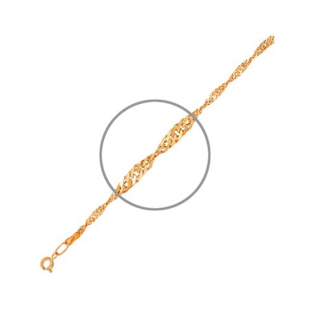 Золотой пустотелый браслет Сингапур с алмазной гранью дж д браун сингапур путеводитель berlitz