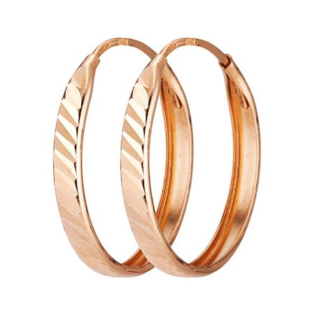 Серьги-конго из золота