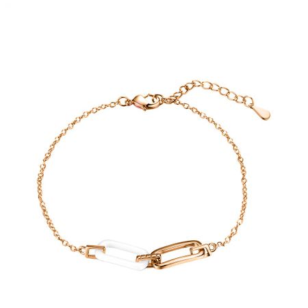 Серебряный браслет с керамикой и позолотой