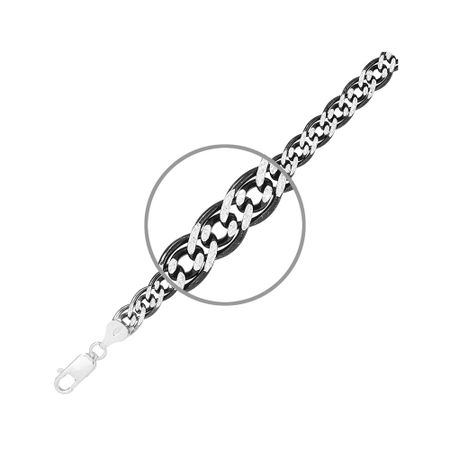 Серебряный браслет Нонна с чернением нонна гришаева советы дочкам папиным и маминым