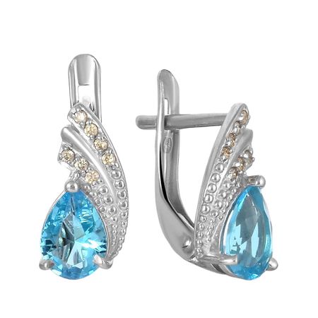 Серебряные серьги с ювелирным стеклом рама со стеклом пластик коричневая 20 х 30 см