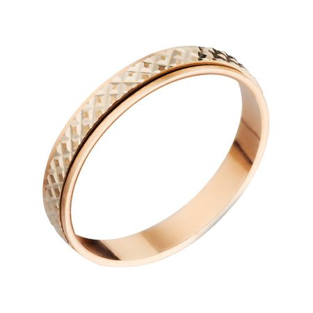 Золотое обручальное кольцо с вращающейся вставкой 4 мм кольцо arttex 20мм 10шт с пластиковой вставкой белое золото ампир арт 20 1 1 601