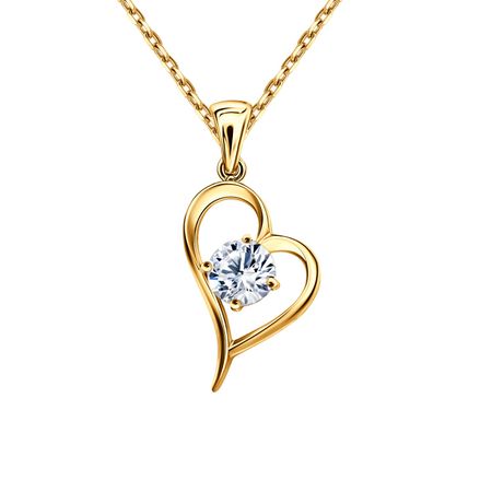 Серебряная подвеска Сердце с фианитом