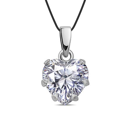 Подвеска из серебра с фианитом