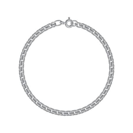 Серебряный браслет Тройной ромб с родированием олег михайлович куваев юрий павлович казаков тройной полярный сюжет сборник произведений