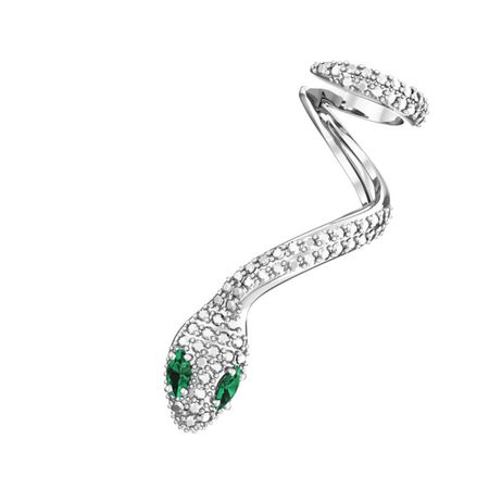 Серебряная серьга фианитами и родированием татьяна витальевна устинова серьга артемиды