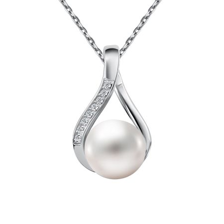 Серебряная подвеска с жемчугом и фианитами полно ные ручки 1911 черно белый жемчуг серебряная лошадь подходят для colt kimber springfield remington rock island commander gernment