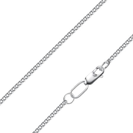 Серебряная цепочка Панцирь с родированием