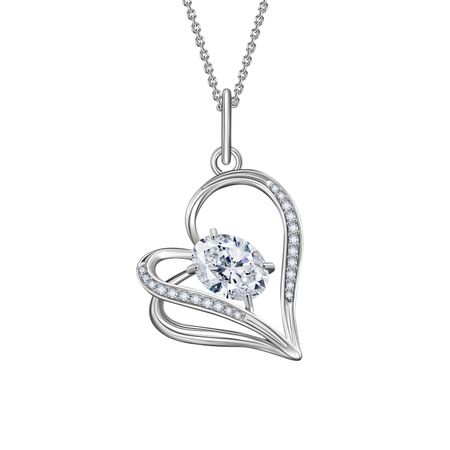 Серебряная подвеска Сердце с фианитами и родированием подвеска maxijoy сердце с оленями 11 5см красная дерево