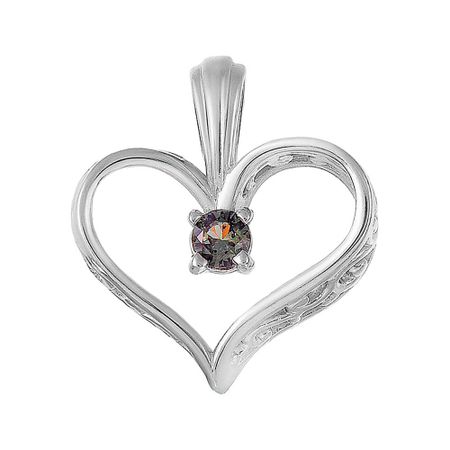 Серебряная подвеска с ювелирным стеклом