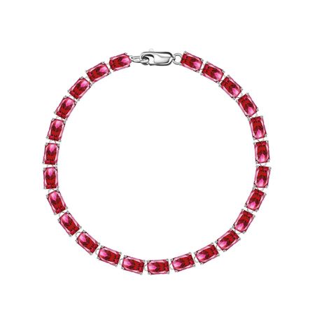 Серебряный браслет с ювелирным стеклом