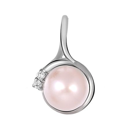 Серебряная подвеска с жемчугом и фианитами с родированием полно ные ручки 1911 черно белый жемчуг серебряная лошадь подходят для colt kimber springfield remington rock island commander gernment