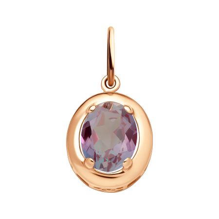 Золотая подвеска с александритом