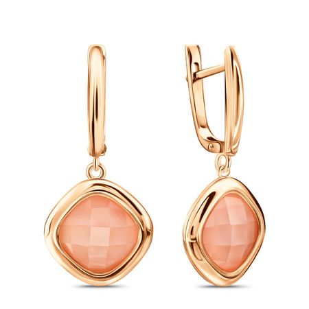 Золотые серьги с агатами