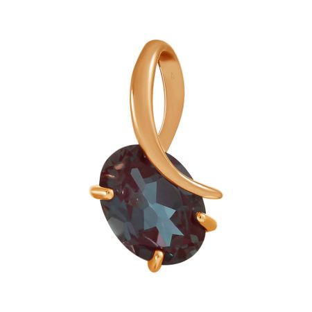 Золотая подвеска с александритом
