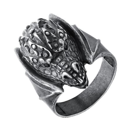 Серебряное кольцо Дракон с чернением лия арден пятый дракон