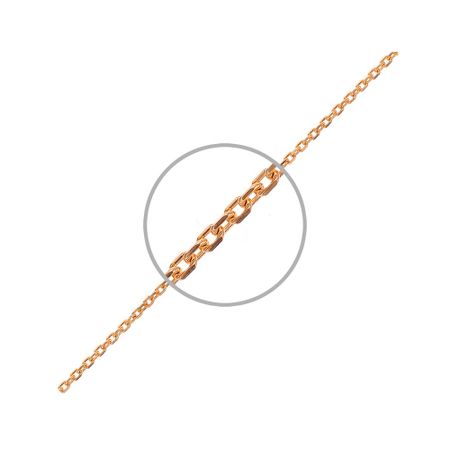 Золотой полновесный браслет Квадратный якорь с алмазной гранью квадратный блокнот из искусственной