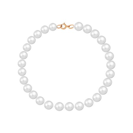 Браслет из жемчуга с золотым замком