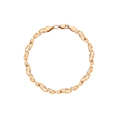 Золотой браслет Перлина Косичка из 3 цепей тесьма джут косичка 4 см х 2 м