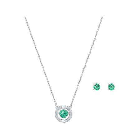 Кулон и серьги с кристаллами Swarovski