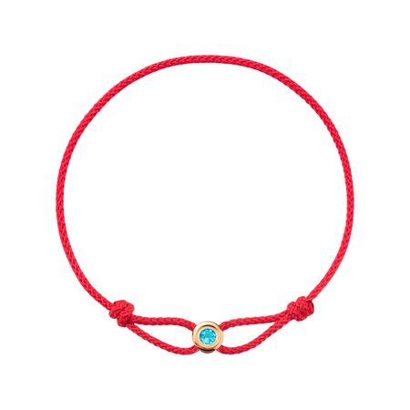 Браслет на нитке и топазом Swiss