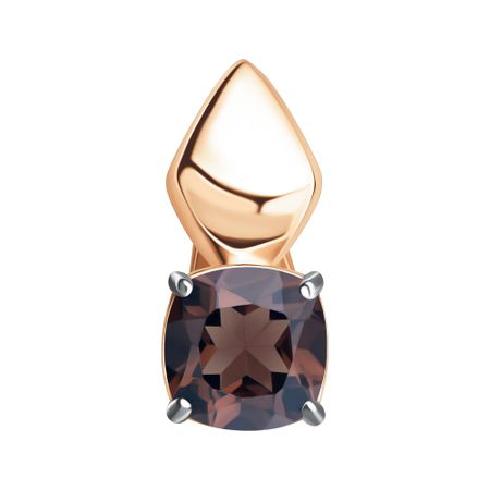 Золотая подвеска с раухтопазом