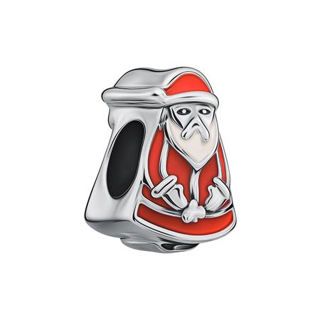 Серебряный шарм с эмалью 