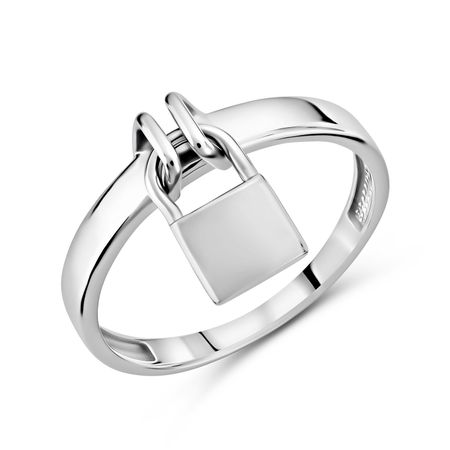 Серебряное кольцо Замок с родированием электромагнитный замок sary ly 031b 12в