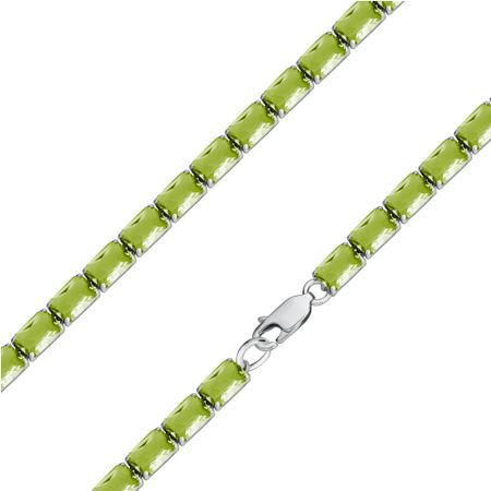 Серебряный браслет с ювелирным стеклом