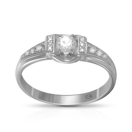 Кольцо из серебра с фианитами SWAROVSKI и фианитами