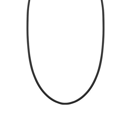 Каучуковый шнурок с золотым замком