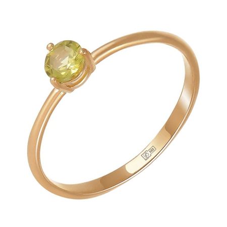 Кольцо детское TALANT из золота с хризолитом