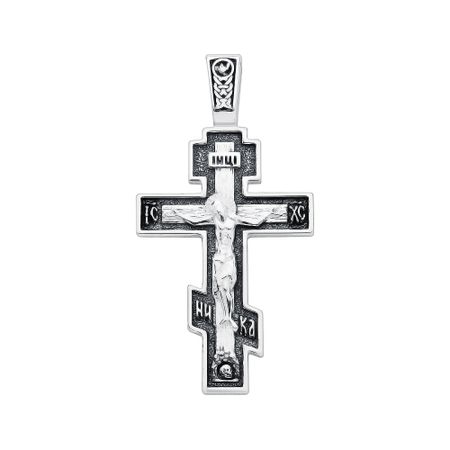 Серебряный крест с чернением