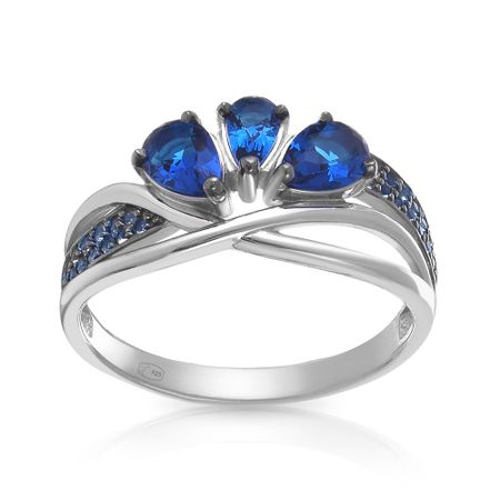 Серебряное кольцо с ювелирным стеклом